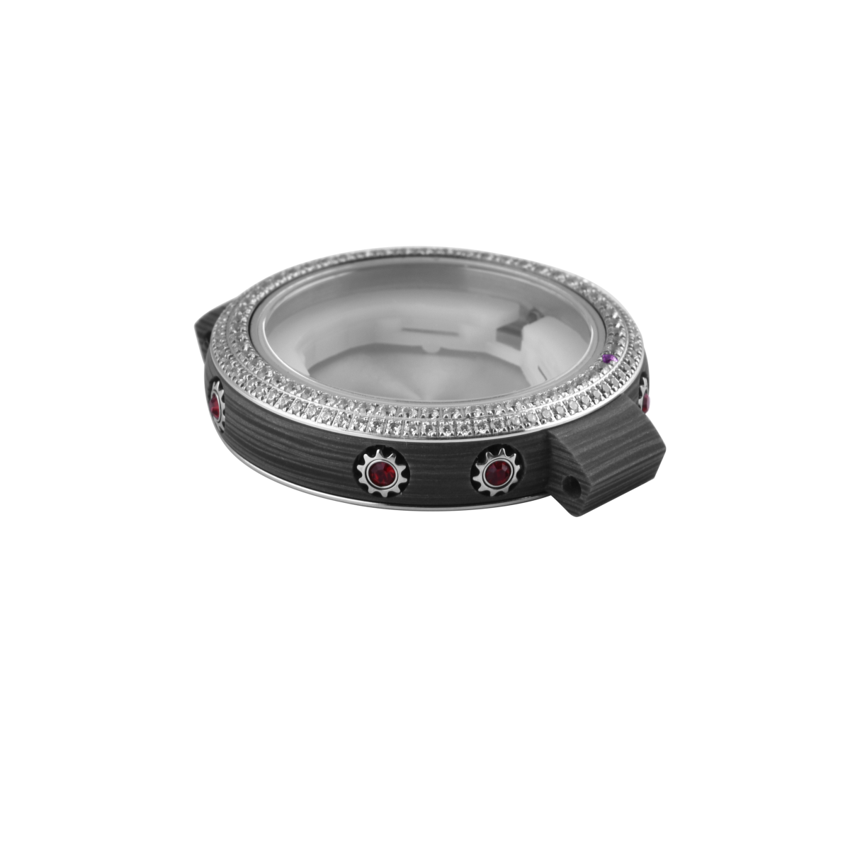 碳纤维表壳+转圈